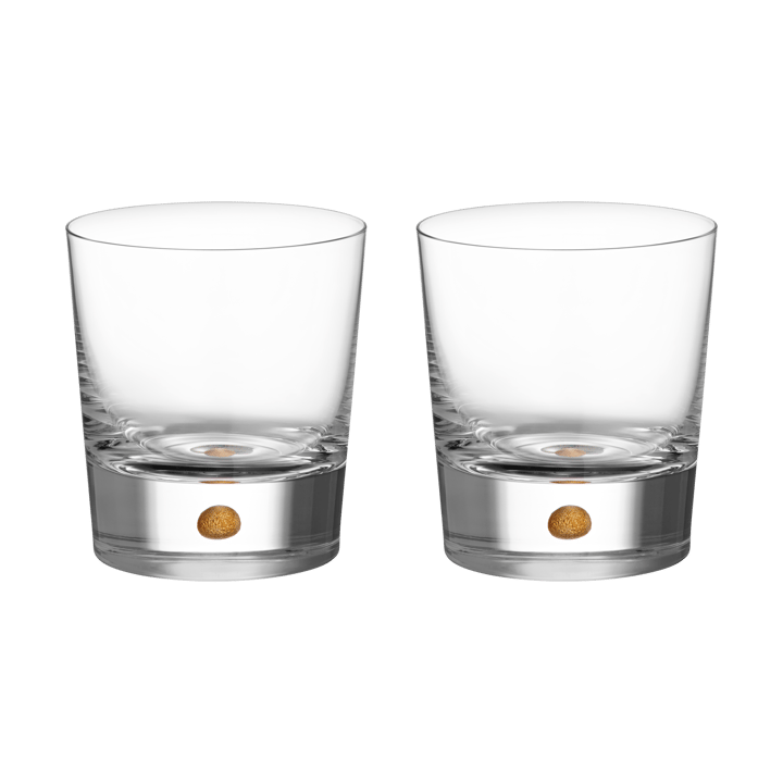 Intermezzo double old fashioned 40 cl 2-pack, Guld Orrefors
