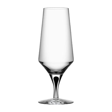 Läs mer om Orrefors Metropol ölglas 46 cl Clear / Black