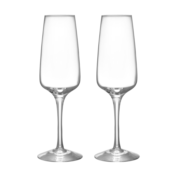 Pulse champagneglas 28 cl 2-pack - Klar - Orrefors