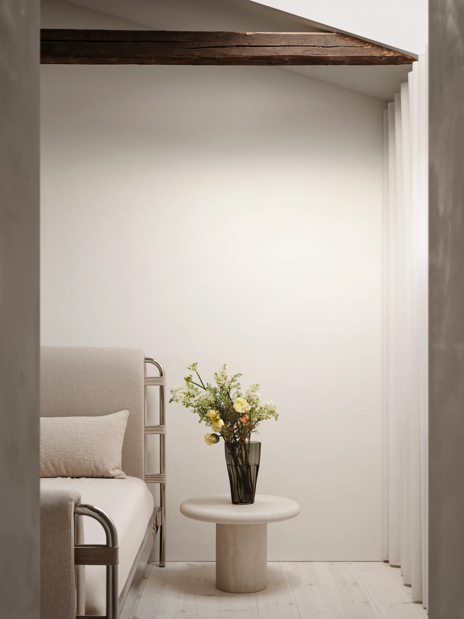 Reed vas 30 cm, Mossgrön Orrefors