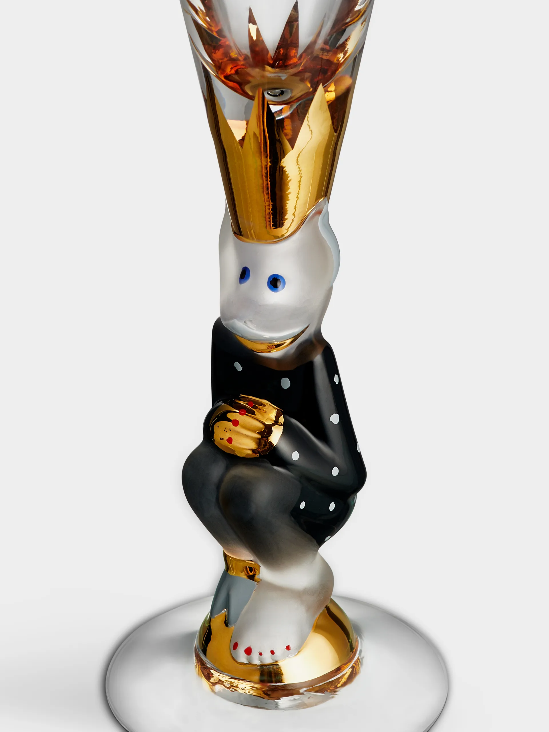 The Sparkling Devil champagneglas 19 cl, Mörkgrå Orrefors