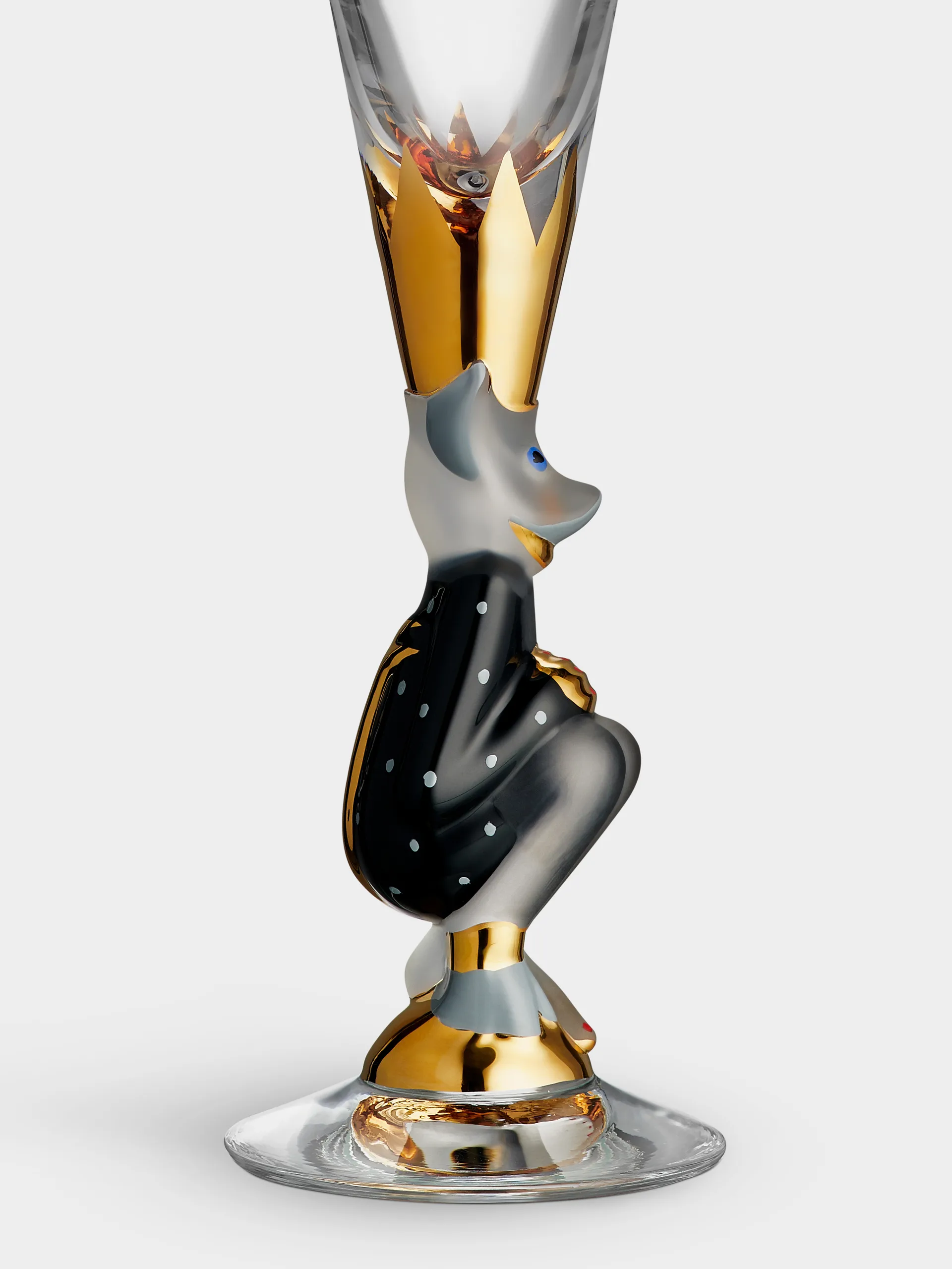 The Sparkling Devil champagneglas 19 cl, Mörkgrå Orrefors