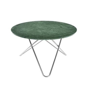 OX Denmarq Big O Table matbord marmor indio rostfritt stativ
