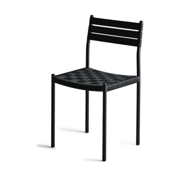 OX Denmarq Nettan Chair black frame stol Svart väv