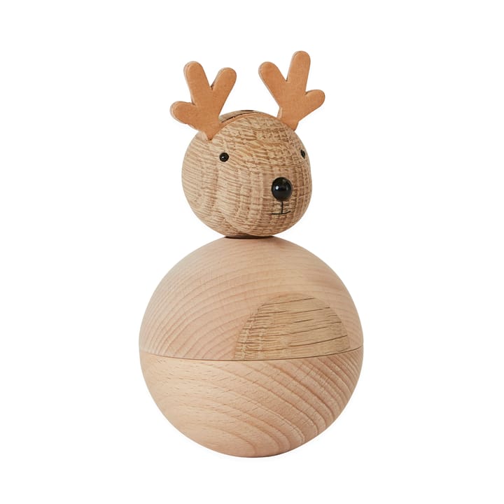Christmas Rudolf träfigur, Bok-ek OYOY