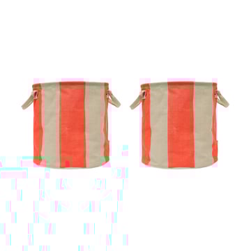 OYOY Kara förvaringskorg medium 32xØ32 cm 2-pack Cherry Red