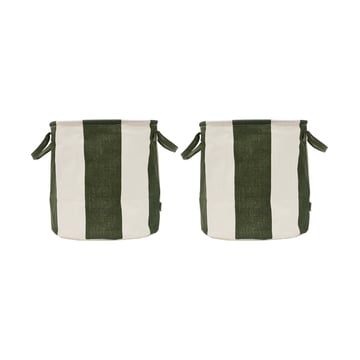 OYOY Kara förvaringskorg medium 32xØ32 cm 2-pack Dark Green