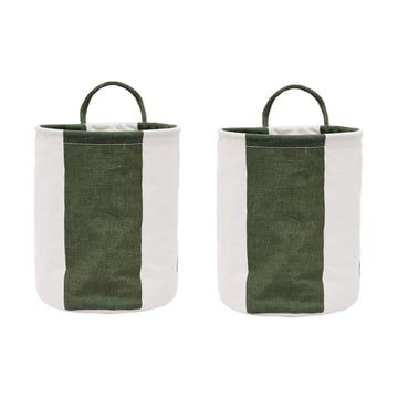 OYOY Kara förvaringskorg small 22xØ18 cm 2-pack Dark Green