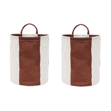 OYOY Kara förvaringskorg small 22xØ18 cm 2-pack Nutmeg
