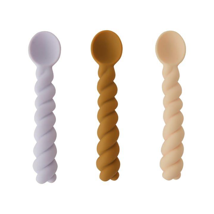 Mellow sked 3-pack - Lavender-vanilla-light Rubber - OYOY