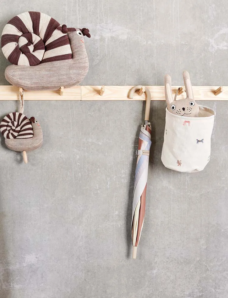 Moira förvaringskorg small Ø18x22 cm 2 delar, Multi OYOY