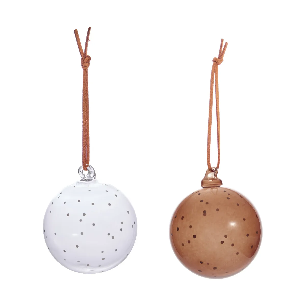 Natale Christmas julkula 2 delar, Clear-nutmeg OYOY