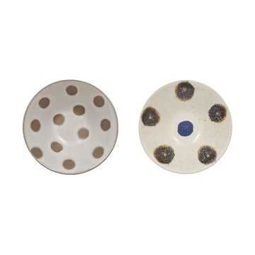 OYOY Nori skål small Ø10,5 cm 2-pack Off-white-brown