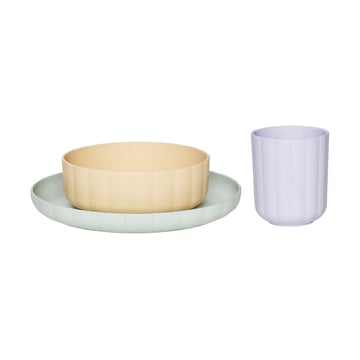 OYOY Pullo servisset 3 delar Pale mint-vanilla-lavender