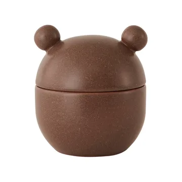 Saga Bonbonniere skål med lock hög Ø9 cm - Choko - OYOY