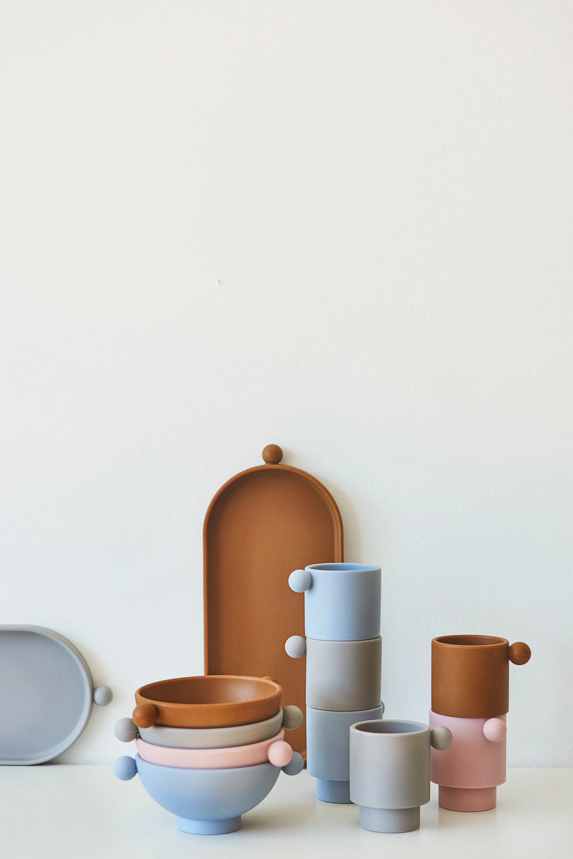 Tiny Inka skål Ø11 cm 2-pack, Caramel-rose OYOY