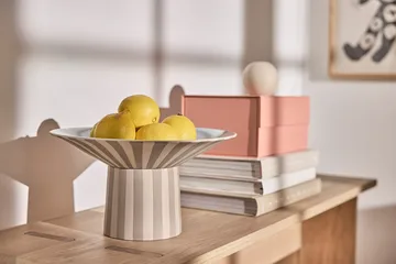 Toppu centerpiece hög Ø30x17 cm - Clay-Ice blue - OYOY