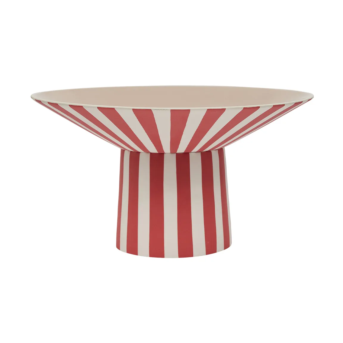 Toppu centerpiece hög Ø30x17 cm, Red-peach OYOY