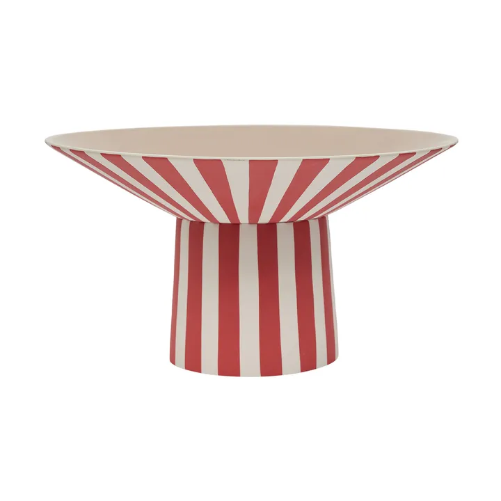 Toppu centerpiece hög Ø30x17 cm - Red-peach - OYOY