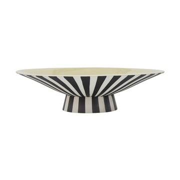 OYOY Toppu centerpiece låg 10,5xØ39 cm Vanilla-black-white