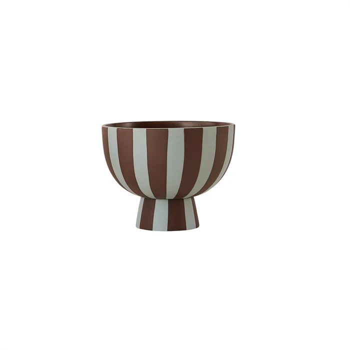 Toppu skål mini Ø12,6 cm, Dusty blå-choklad OYOY