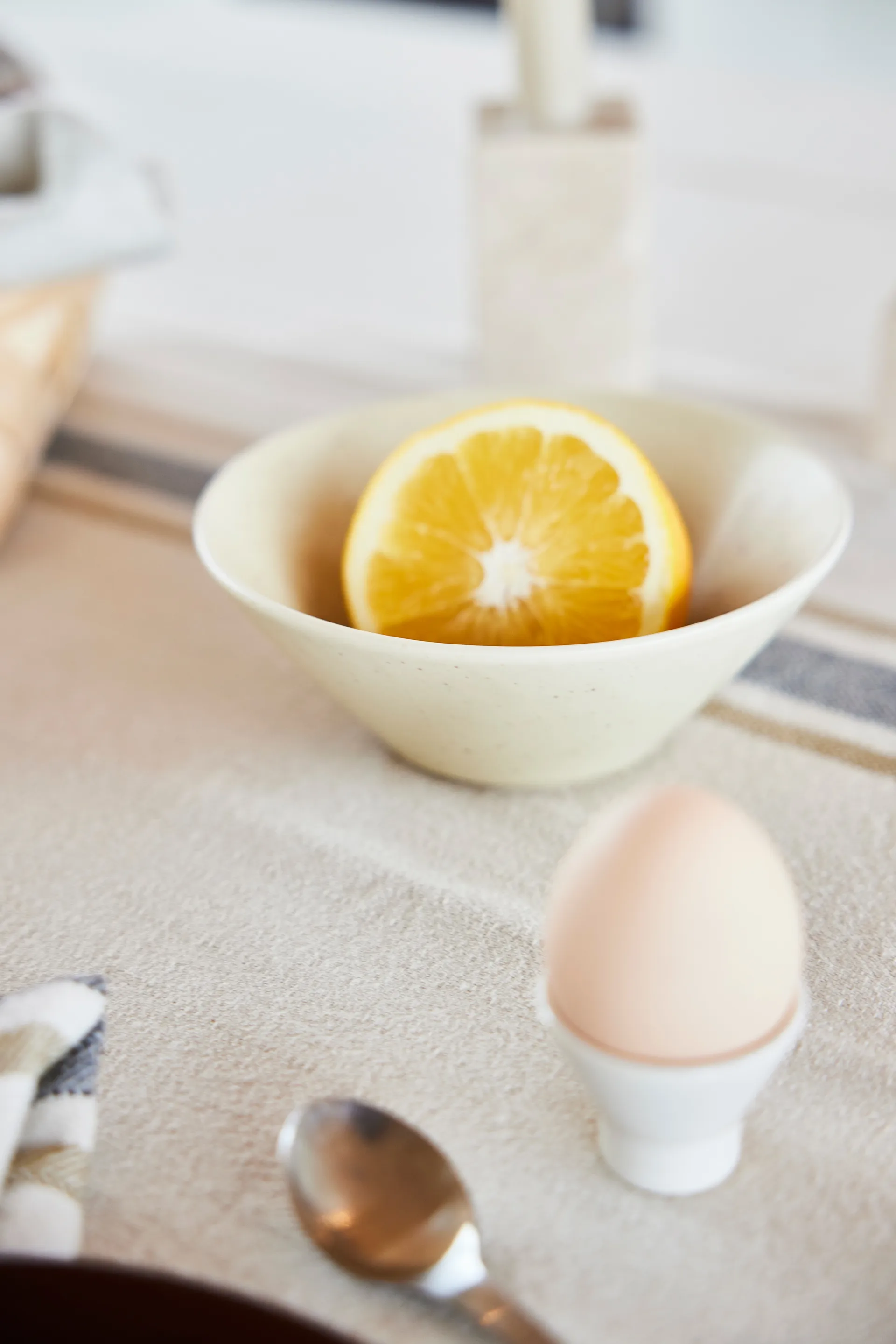 Yuka äggkopp 2-pack, Offwhite OYOY