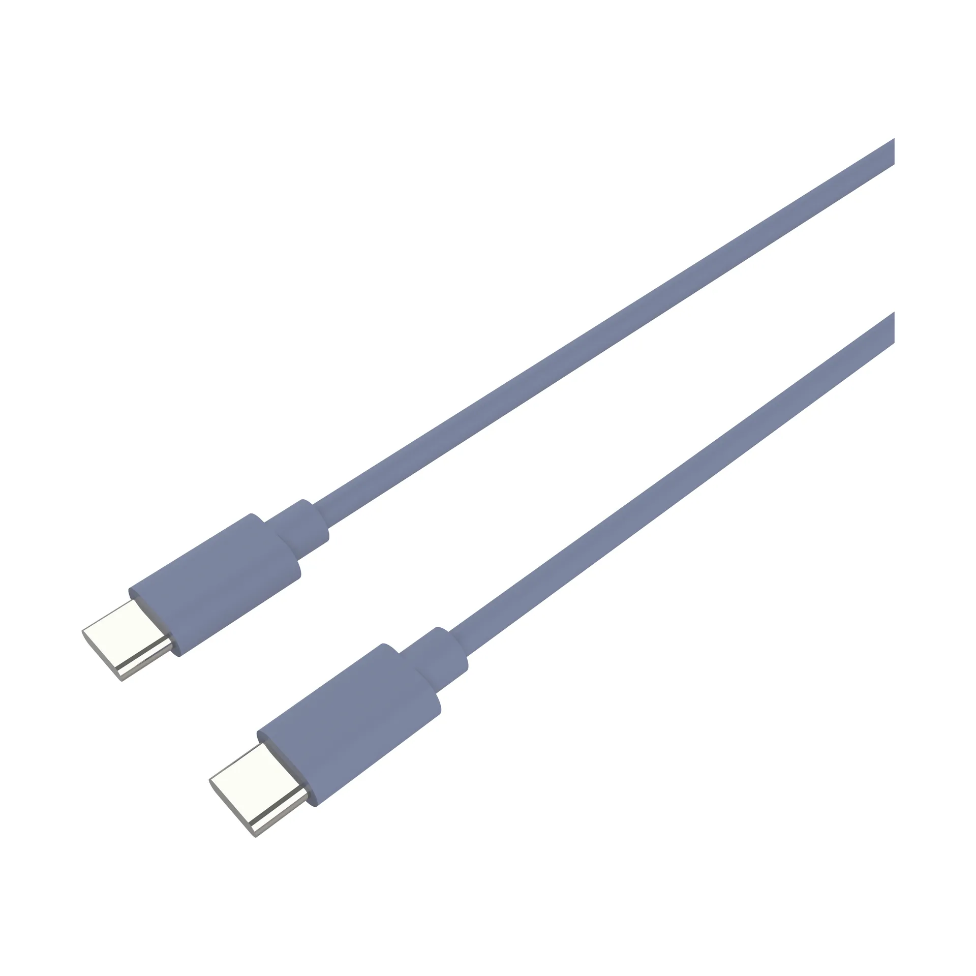 USB-C till USB-C kabel 240 w, Kattegatt blue, 2 m palett3