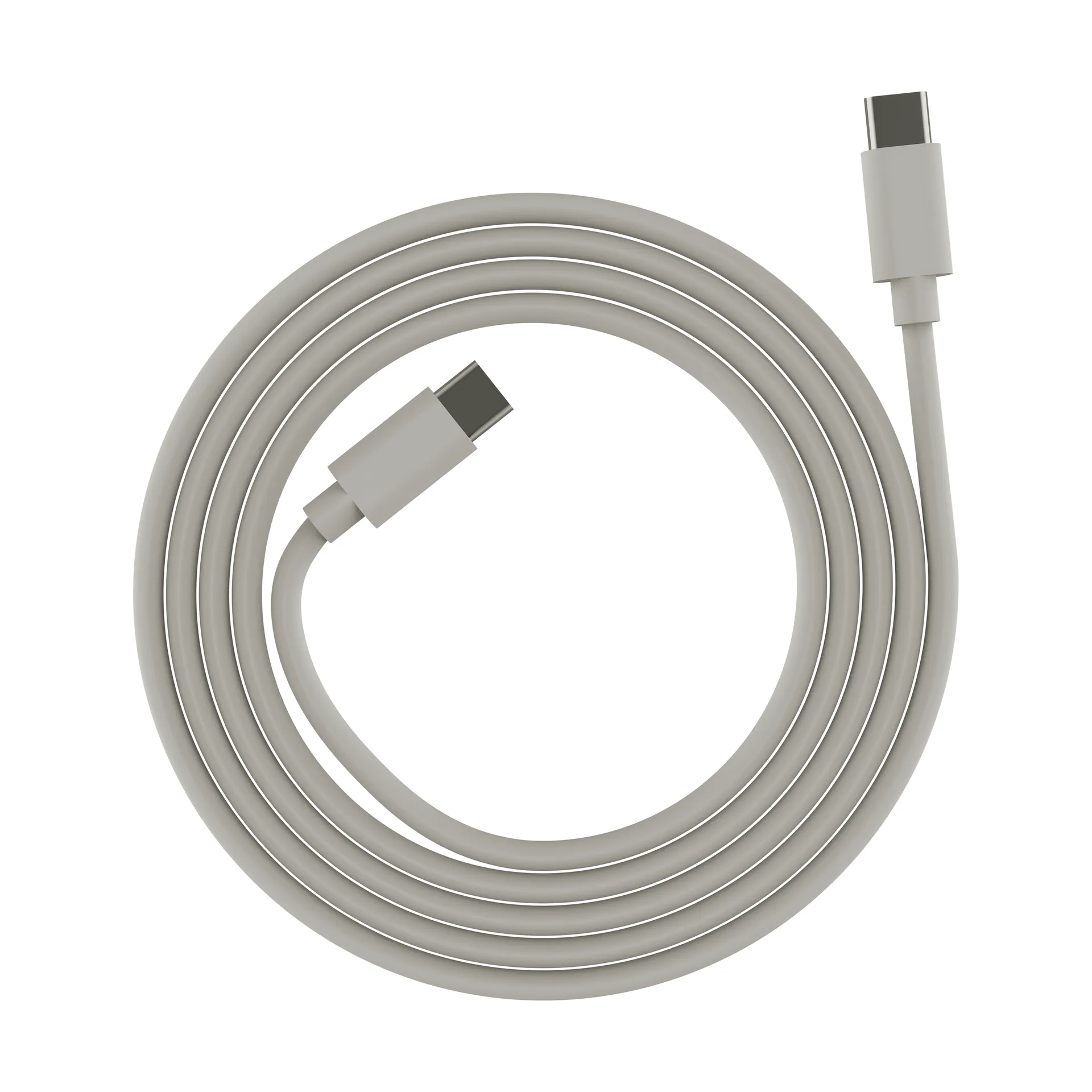 USB-C till USB-C kabel 240 w, Sandhamn beige, 2 m palett3