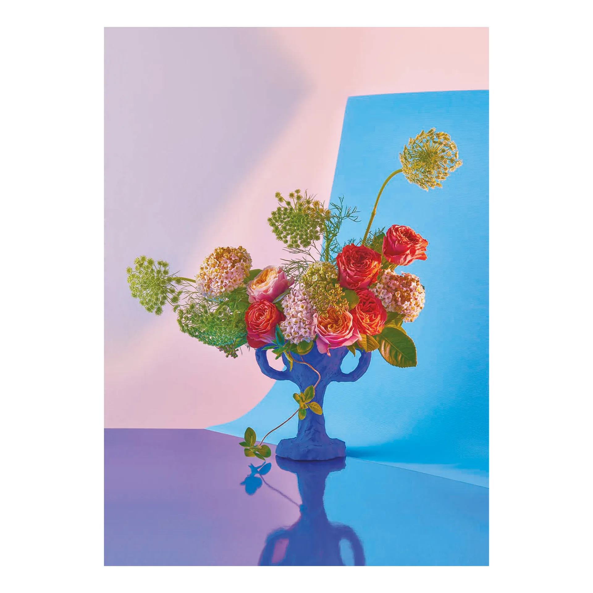 Bloom 02 cyan poster, 30x40 cm Paper Collective