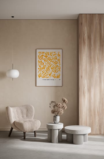 Comfort - Yellow poster - 30x40 cm - Paper Collective