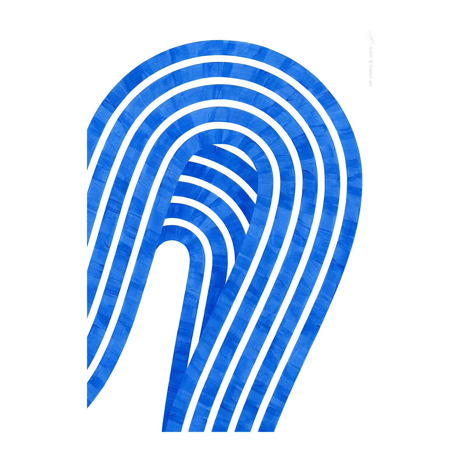 Entropy Blue 01 poster, 30x40 cm Paper Collective