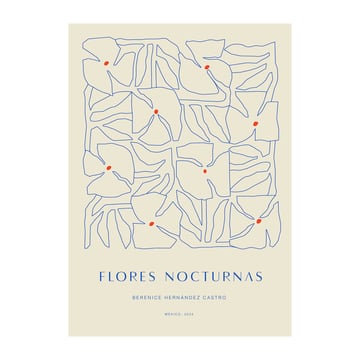Paper Collective Flores Nocturnas 01 poster 30×40 cm