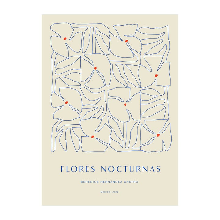 Flores Nocturnas 01 poster, 50x70 cm Paper Collective