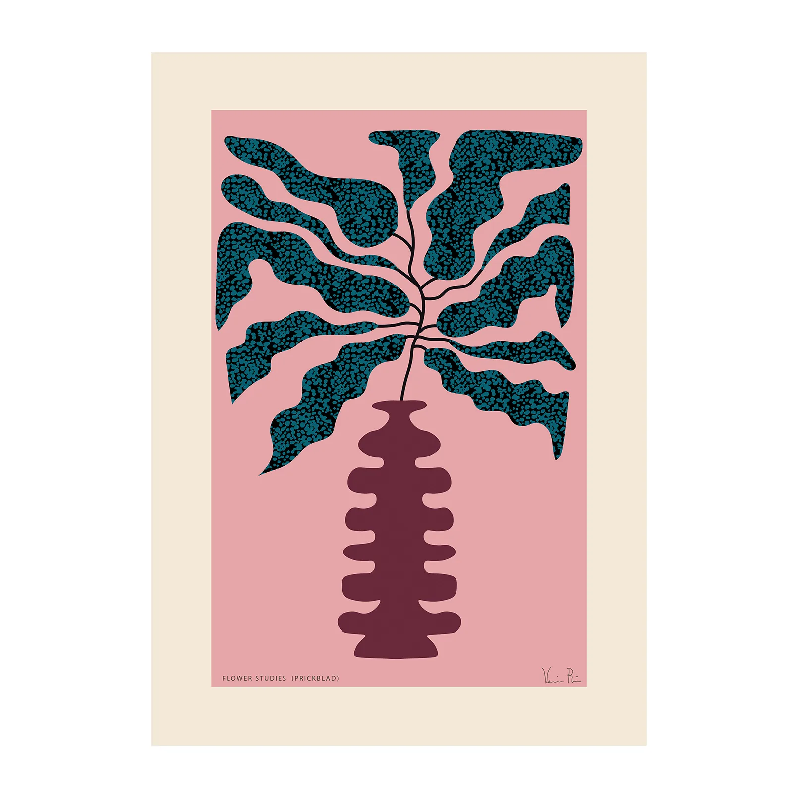 Flower Studies 01 (Prickblad) poster, 30x40 cm Paper Collective