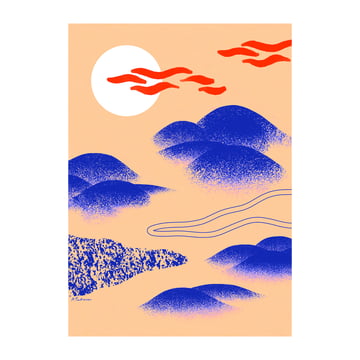 Paper Collective Japanese Hills poster 30×40 cm