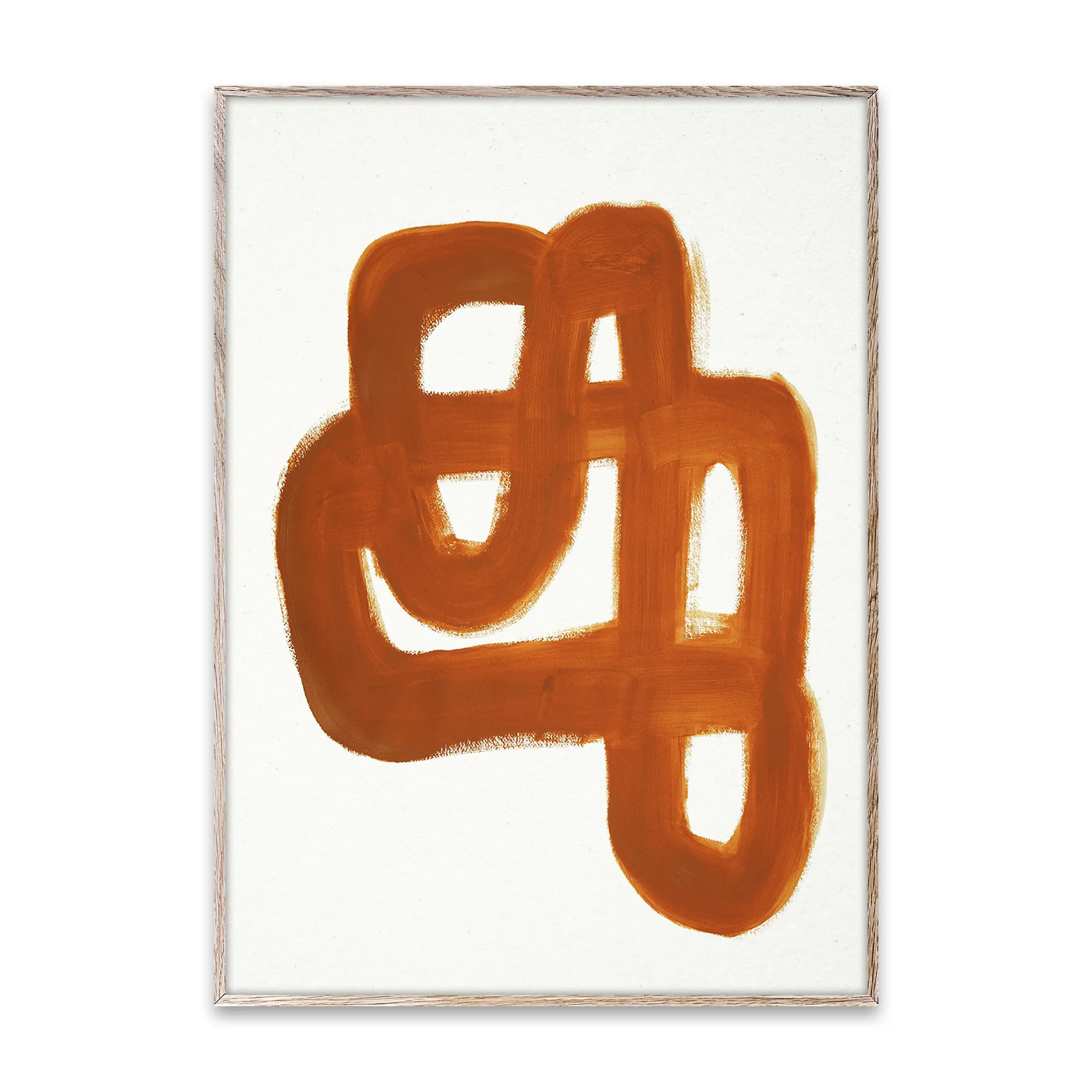 Orange Brush poster, 30x40 cm Paper Collective