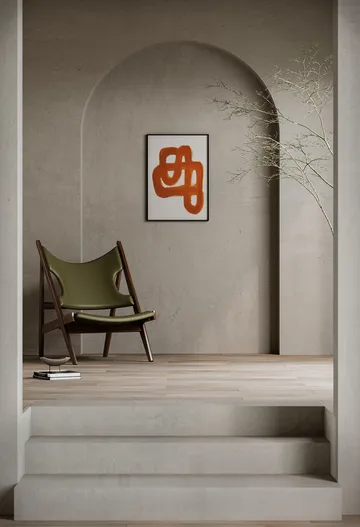 Orange Brush poster - 30x40 cm - Paper Collective