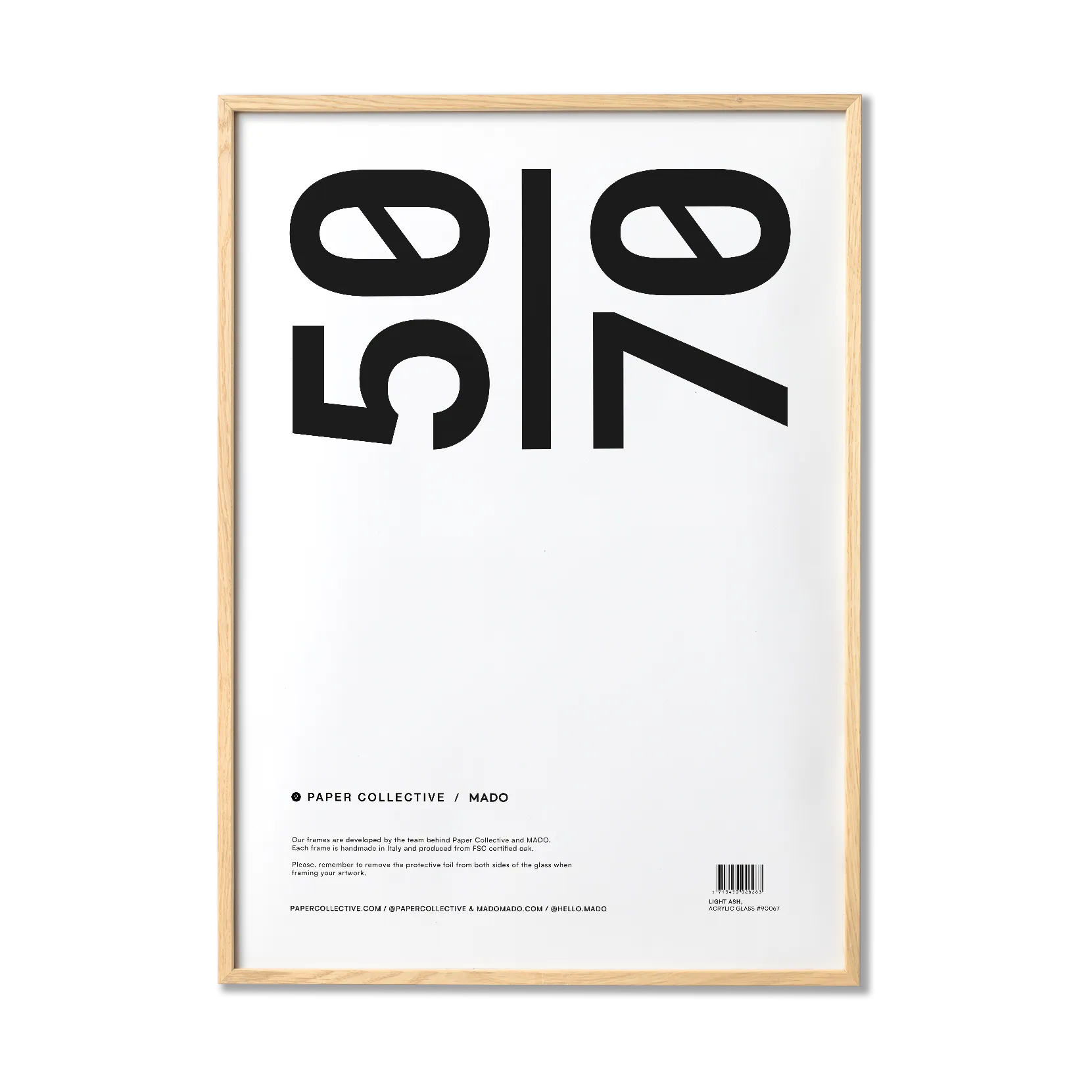 Paper Collective ram plexiglas-ask, 50x70 cm Paper Collective