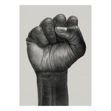 Paper Collective Raised Fist poster 30×40 cm