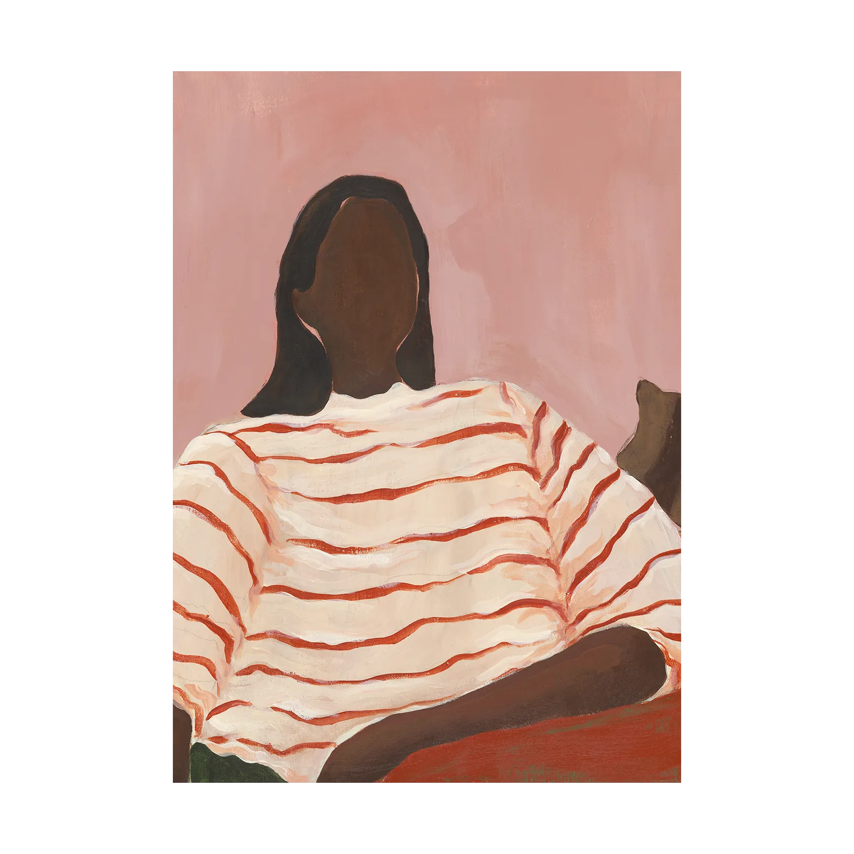 Red Stripes poster, 30x40 cm Paper Collective