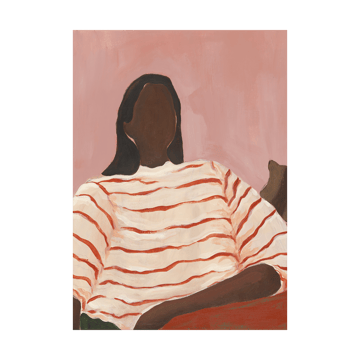 Läs mer om Paper Collective Red Stripes poster 30x40 cm