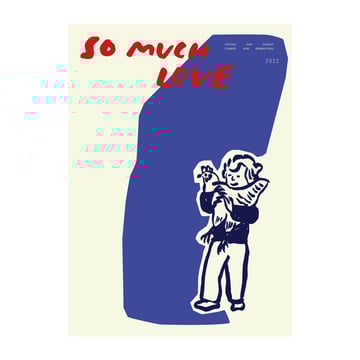 Paper Collective So Much Love Chicken poster 30×40 cm