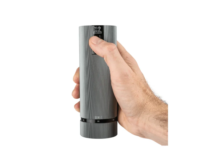 Line elektrisk kryddkvarn 2-pack, Carbon-aluminium Peugeot