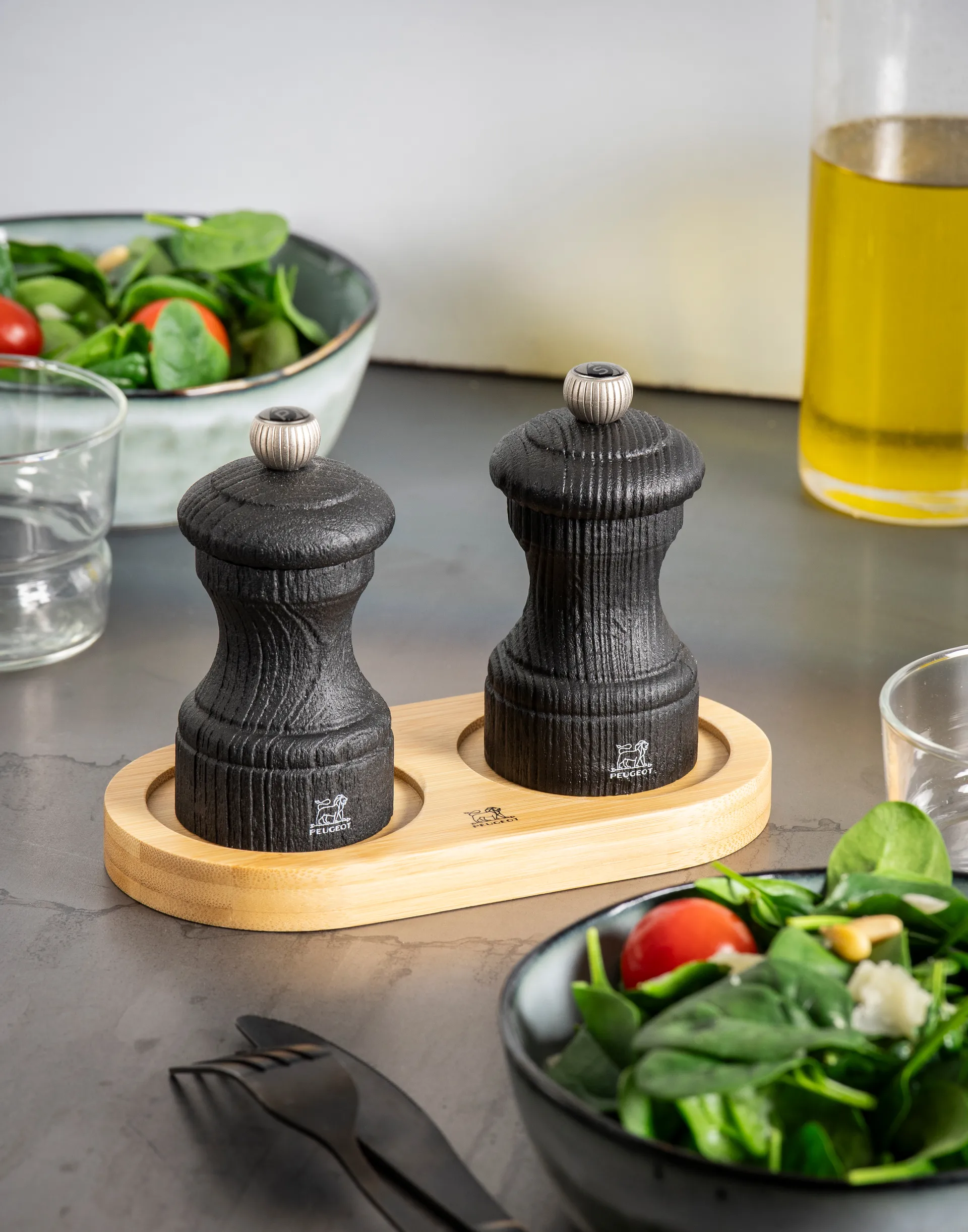 Linea kryddkvarnsställ utan handtag, Natural Peugeot