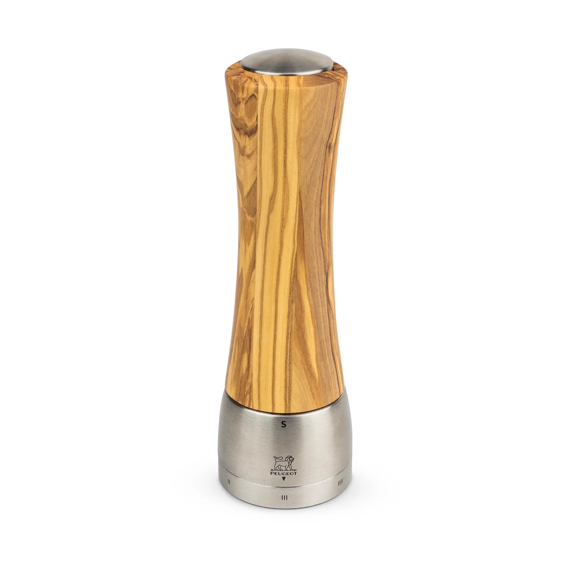 Madras Z saltkvarn 21 cm, Olive wood-stainless steel Peugeot