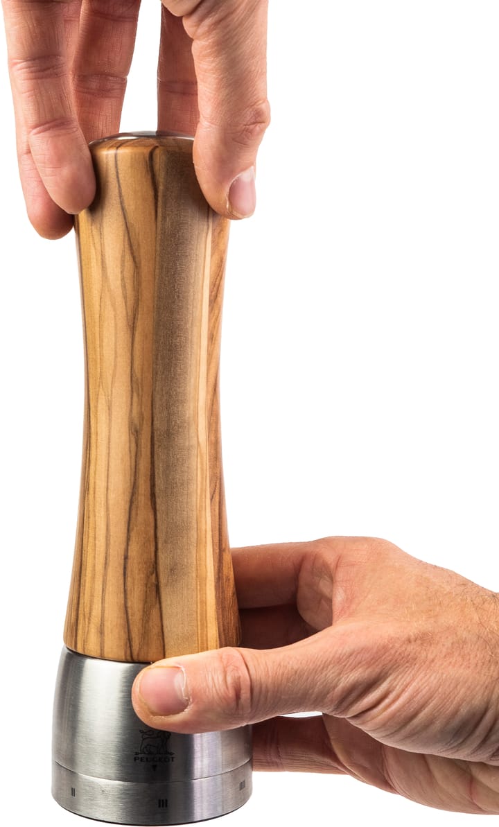 Madras Z saltkvarn 21 cm, Olive wood-stainless steel Peugeot