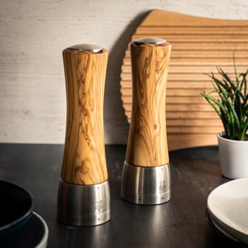 Madras Z saltkvarn 21 cm - Olive wood-stainless steel - Peugeot