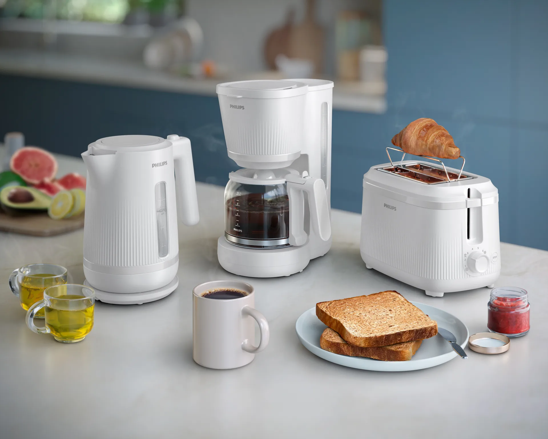 3000 series elektrisk vattenkokare HD9411/00, White Philips