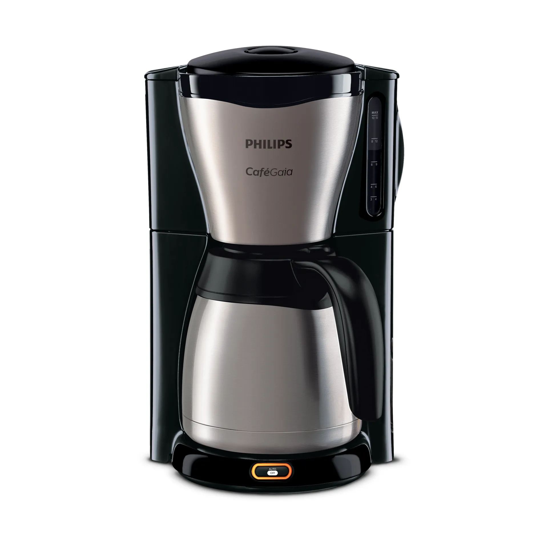 Café Gaia kaffebryggare termoskanna HD7548/20, Black Philips
