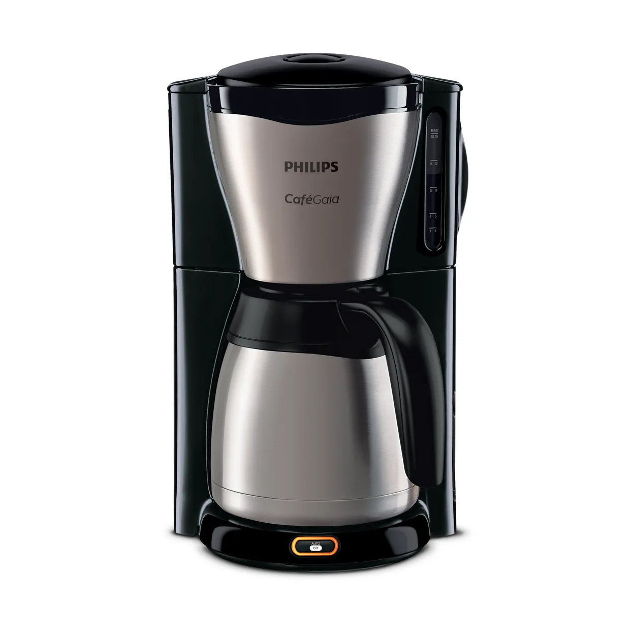 philips café gaia kaffebryggare termoskanna hd7548/20 black